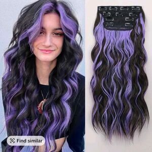 New AISI HAIR 4PCS Long Wavy Hair Extensions 20/24 Inch Synthetic double weft